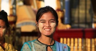 Freundlicher Empfang an der Shwedagon in Yangon